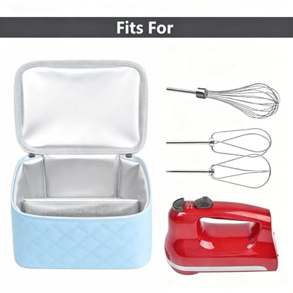 Hand Mixer Storage Case for KitchenAid 5, 6, 7 and 9 Speed Mixers - color: Blue