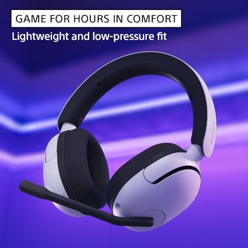 Sony INZONE H5 Wireless Over-Ear Gaming Headset PS5 Headphones, Black | Plug & Play, Personalized 360 Spatial Sound, For PC/PS5/Console, 28 Hr Battery, 2.4Ghz Wireless and 3.5mm Audio Jack - color: Black