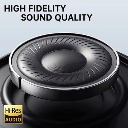 MLF-W7 Noise Cancelling Headphones Over Ear ANC Headphones Wireless Bluetooth Headphones 500mAh Long Battery Life Active Noise Cancelling Over Ear Headphones Dual Mode Wired/Wireless – Black