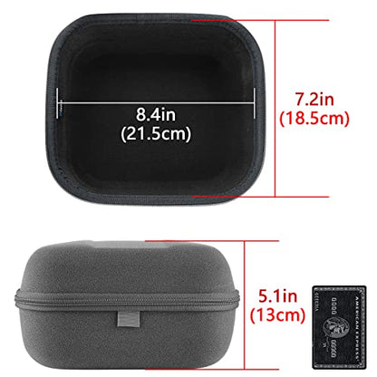 Geekria Shield Case for Large-Sized Over-Ear Headphones, Replacement Hard Shell Travel Carrying Bag with Cable Storage, Compatible with HiFiMAN Edition XS, Sundara-C Headsets (Grey)