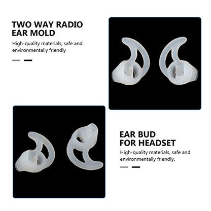 Silicone Fin Ear Mold - Slip Replacement Earbud Tips Sport Earbud Tips for Air Acoustic Coil Tube Earpiece L