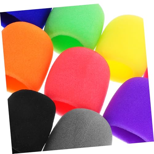 BESPORTBLE 20pcs Microphone Accessories Ktv Mic Covers Sponge Mic Cover Sanitary for Live Performances