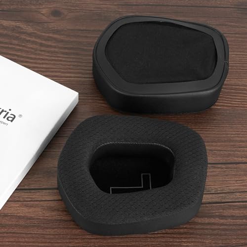 Geekria Sport Cooling-Gel Replacement Ear Pads for Logitech G733, G535, G335 Headphones Ear Cushions, Repair Parts (Black)