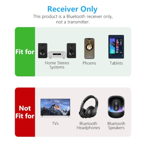 [Upgraded] 1Mii B06Pro Long Range Bluetooth Receiver, HiFi Wireless Audio Adapter, Bluetooth 5.3 Receiver with 3D Surround aptX HD Low Latency Optical RCA AUX 3.5mm Coaxial for Home Stereo System - color: B06Pro Black
