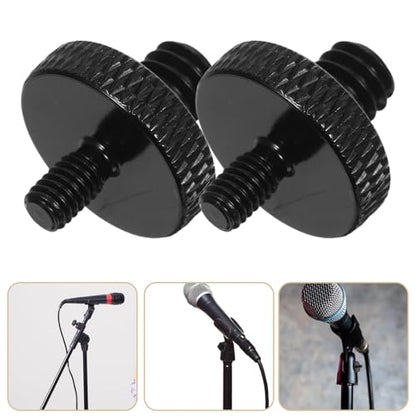 PRETYZOOM 8pcs Metal Mic Thread Adapter Set 1/4 to M4 Male Screw Converter for Microphone Holders and Tripod Stand with Universal Compatibility and Enhanced Safety for Studio Setups