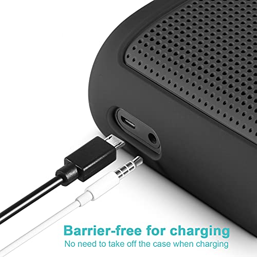 Protective Silicone Stand Up Case with Handle Compatible with Bose SoundLink Color Speaker II（Dark Gray - color: Dark Gray