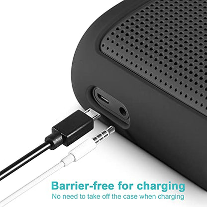 Protective Silicone Stand Up Case with Handle Compatible with Bose SoundLink Color Speaker II（Dark Gray - color: Dark Gray