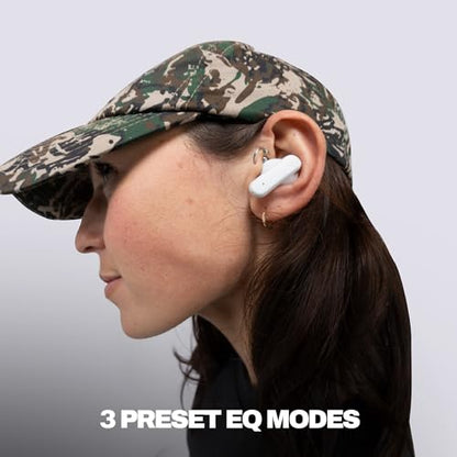 Skullcandy Smokin’ Buds Wireless Noise Isolating Earbuds - Bone | In-Ear Fit, Bluetooth, 20 Hours Battery, IPX4 Sweat and Water Resistant, Microphone for iPhone Android, Commuting, Studying - color: Bone