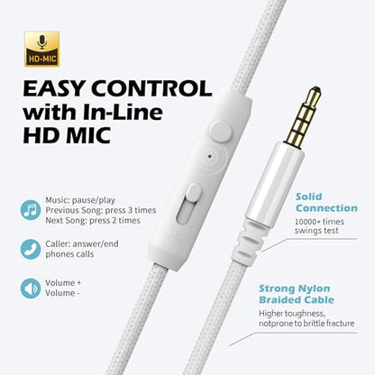 AILIHEN C8 아동용 유선 헤드폰, 학교용 마이크 포함, 3.5mm, 라임 그린 | 온 이어 헤드셋 및 볼륨 컨트롤 접이식 유선 컴퓨터 크롬북 남아 여아 청소년 교실 온라인 학습 여행용 - color: 라임 그린., size: 미디엄