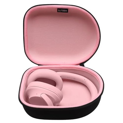 Case for Audio-Technica ATH-M20x/Raycon/JBL/Sony/Anker Headphone Pink | Carrying Travel Headphone Case Hard Shell for Over Ear Headphone - color: Black+Pink