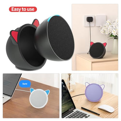 Silicone Cover for Ec/-ho P/-op Soft Waterproof Dustproof Portable Protective Case Compatible with Ec-h/o P-o/p Speaker Accessories (Black) - color: black