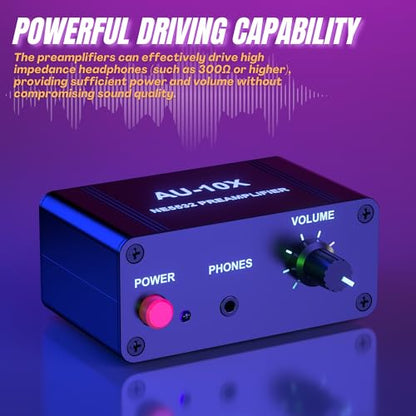 Phono Preamp, Mini Stereo Audio Preamplifier, Headphone Amplifier