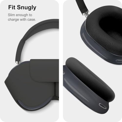 MOLOPPO Soft TPU Case Cover for AirPods Max 2/1, Gradient Black | Soft TPU Skin, Anti-Scratch, Ultra Protective - color: D-Gradient Black