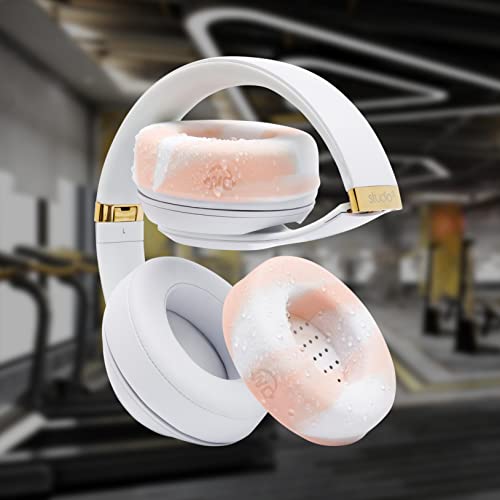 WC SweatZ Studio - Patented Covers for Beats Studio 3 (A1914) & 2 (B0500) | Made by Wicked Cushions | Made with Premium Silicone | Also fits B0501 | Pink Marble - color: Pink Marble