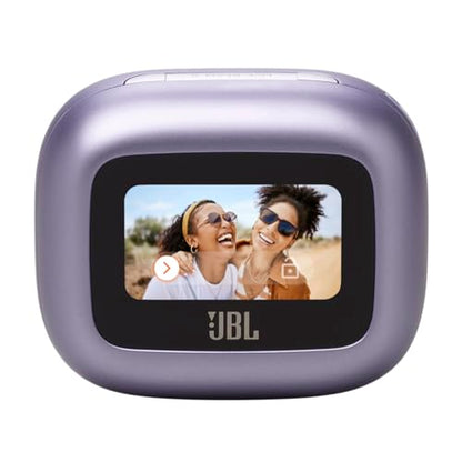 JBL Live Beam 3 - True wireless noise-cancelling stick-closed earbuds, 48Hrs total playback, Wireless Charging, 6 Mics for perfect calls, Multi-point connection, IP55 waterproof and dustproof (Purple) - color: Purple