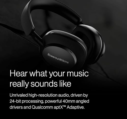 Bowers & Wilkins Px7 S2e Bluetooth Headphones Over Ear, Enhanced Noise Cancellation & Transparency Mode, Crystal-Clear Calls, 30-Hour Playback, Anthracite Black, Over-Ear Headphones - color: Anthracite Black