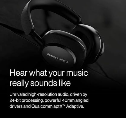 Bowers & Wilkins Px7 S2e Over-Ear Headphones, Bluetooth Headphones Over Ear with Enhanced Noise Cancellation, Transparency Mode, Crystal-Clear Calls, 30-Hour Battery Life, Cloud Grey - color: Cloud Grey