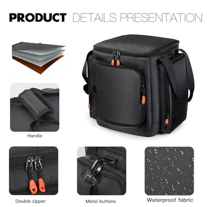 Travel Bag for JBL Partybox Encore Essential 2 | Portable Speaker Tote Bag Carrying Case,Waterproof Protective Case with Organized Pockets for Accessories