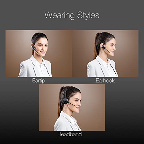Yealink WH63 Teams Certified Headset with Headphones Stand Charger, Connects to Deskphone, PC/Mac, Made for Video Meeting on Teams, Zoom, RingCentral, Webex, Meet, Global Teck Microfiber Included