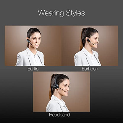 Yealink WH63 Teams Certified Headset with Headphones Stand Charger, Connects to Deskphone, PC/Mac, Made for Video Meeting on Teams, Zoom, RingCentral, Webex, Meet, Global Teck Microfiber Included