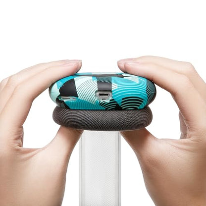 WC ShellZ Max - Protective Shell Covers for AirPods Max 1 & 2 | Made by Wicked Cushions | Made with Premium Silicone | Cyan Prism - color: Cyan Prism
