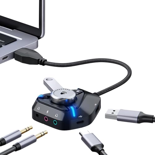 USB Sound Card for Pc Type-C External Amplifier