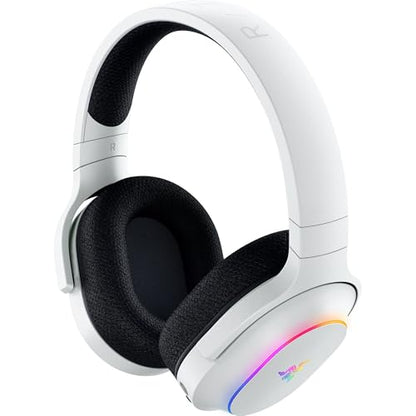 Razer Barracuda X Chroma Wireless Gaming Headset, 2.4GHz & Bluetooth, White | Lightweight, Chroma RGB, 40mm Drivers, Cardioid Mic, 70 Hr Battery, for PC, Mac, PS5, Switch 2, Smartphone - color: White