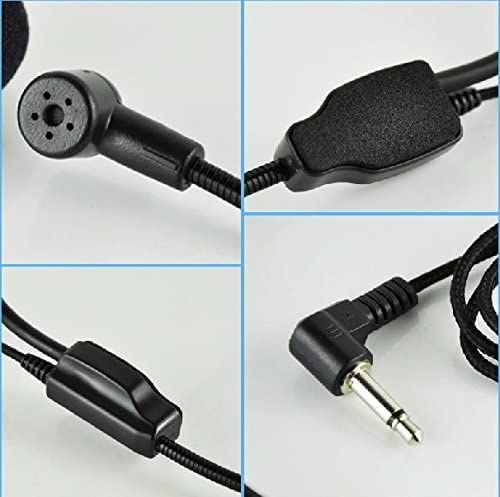 Set of 2 Headset Microphone, Flexible Wired Boom for Voice Amplifier,Teachers, Speakers, Coaches, Presentations, Seniors and More