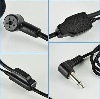 Set of 2 Headset Microphone, Flexible Wired Boom for Voice Amplifier,Teachers, Speakers, Coaches, Presentations, Seniors and More