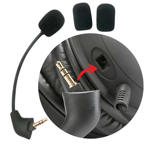 Hyperx Cloud 2 Mic Replacement, (Old Version Before 2021), Cloud X, Cloud II, Cloud Core, Cloud Pro Silver – Noise Cancelling Boom Microphone Compatible with Gaming Consoles, PC, 3.5mm Jack - style: Angle Jack Slot (Old Version Before 2021)