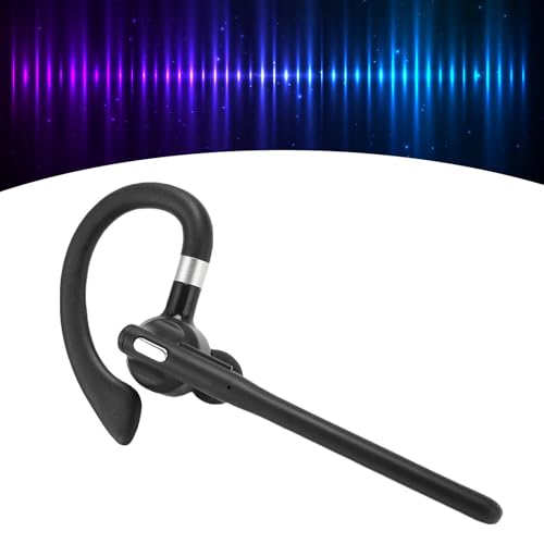 Wireless Single Earpiece, Bluetooth 5.4 Headset, ENC Noise Canceling Business Earpiece with Charging Case, 6H Talk Time & Auto Pairing, Ideal for Driving & Office
