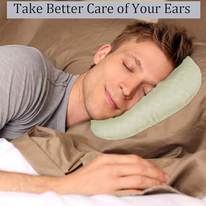 Ear Piercing Pillow with Hole for Cartilage Piercings, CNH Support - color: Cream