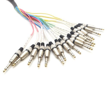 Seismic Audio - SASRT-16x5 - 16 Channel TRS 1/4" Snake Cable - 5 Feet - size: 5 Foot - 16 Channel