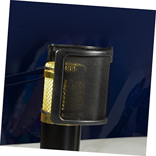 Metal Microphone Pop Filter for Speaking Gaming Black