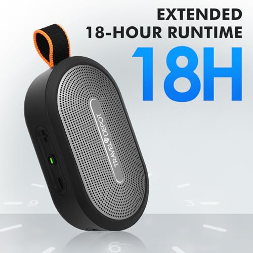 Travel Depot Portable Magnetic Bluetooth Speaker, Waterproof, (2 Pack) | Bluetooth Speaker Loud Stereo Sound, 18H Battery, Dual Pairing, BT5.3, Mini Wireless Speakers for Travel, Hiking, Beach - size: 2 Pack