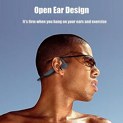 Open Ear Bone Conduction Headphones Underwater Headphones For Swimming Bone Conduction Earbuds Bone Conduction Headphones Bluetooth 5.3 Open Ear Headphones Sports Earphones With Mic Ipx8 Waterproof - color: Blue