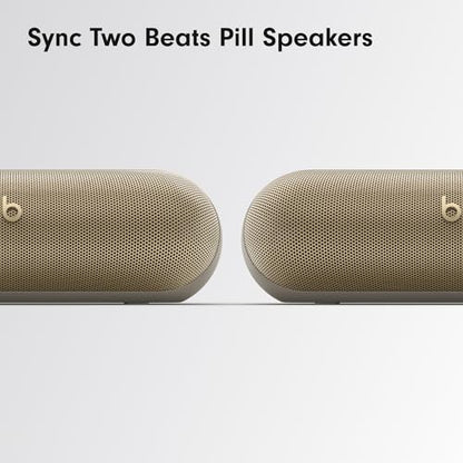 Beats Pill - Wireless Bluetooth Speaker with AppleCare+ (2 Years) - Champagne Gold - color: Champagne Gold, style: With AppleCare+