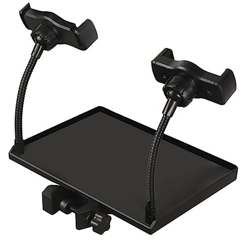 IMIKEYA Mic Sound Card Tray for Microphone Stand Clamp-on Accessory for Singing Easy to Install