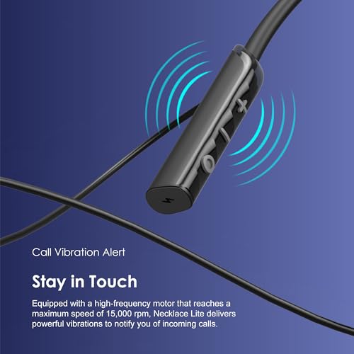 Oraimo NeckLite Wireless Neckband Earbuds, Wearable Around Neck Headphones Built-in Microphone, Bluetooth Headset Magnetic Earphones Deep Bass, Ultra-Lightweight Comfort, 30H Playtime, Black - color: Deep Black