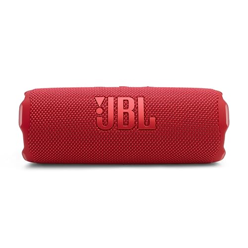 JBL Flip 7 Portable Bluetooth Speaker, Waterproof and Drop-Proof - Red | Up To 16 Hours Playtime, IP68 Dustproof Build, Clip-On Loop, USB C Lossless Audio, Links With Other Speakers For Outdoor Use - color: Red