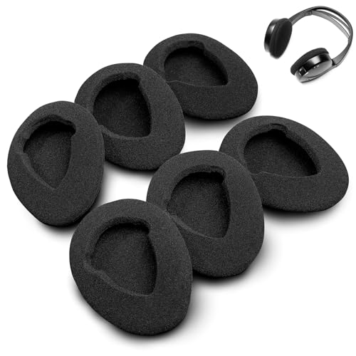 High-Density Foam Cushion Replacement Ear Pads for Infrared Wireless Headphones in Cars Compatible with Chrysler Infiniti Lexus Dodge GM Ford Toyota Nissan Honda Automobile DVD Player System