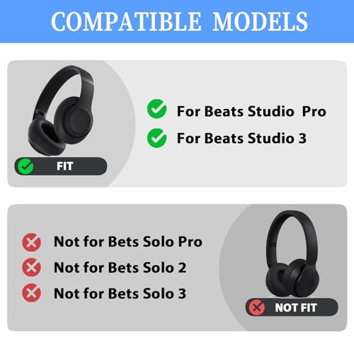 Studio Pro Replacement Headband & Hinge Replacement for Beats Studio Pro Headphone,Durable Repair Kit Replacement Parts Set(Navy)