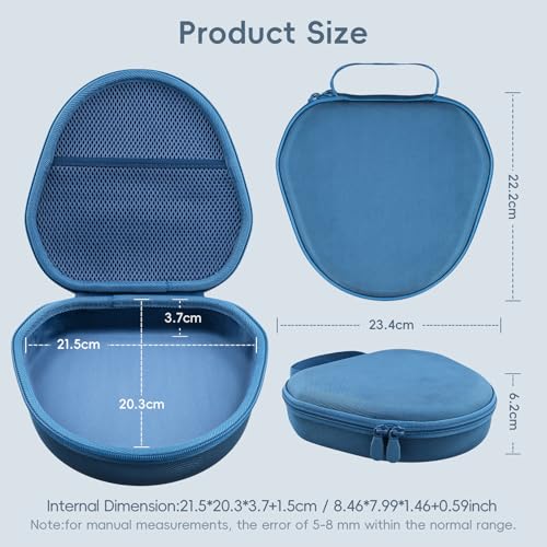 khanka Hard Carrying Case for Apple AirPods Max 2/Apple AirPods Max Wireless Over-Ear Headphones,Dark Blue Case - color: Dark Blue