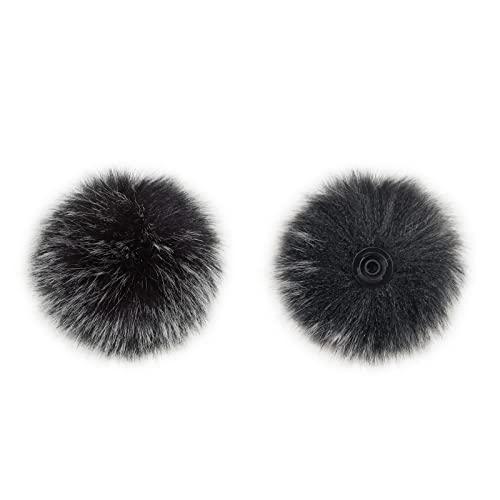 2-Pack Windscreen Wind Muff for DJI MIC Lavalier Microphone, Furry Cover - size: 2-Pack