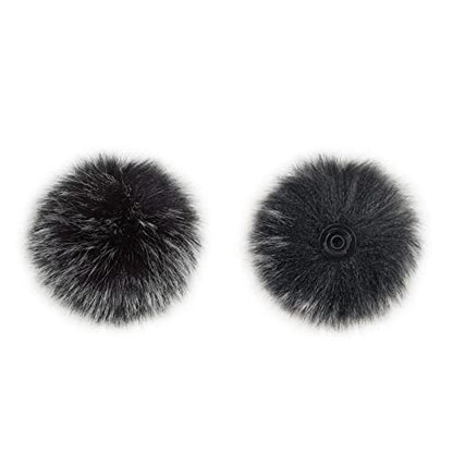 2-Pack Windscreen Wind Muff for DJI MIC Lavalier Microphone, Furry Cover - size: 2-Pack