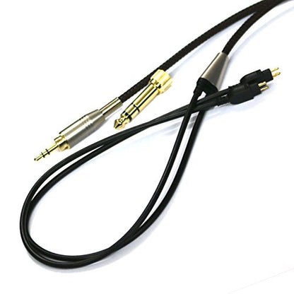 NewFantasia Replacement Audio Upgrade Cable Compatible with Sennheiser HD650, HD600, HD580, HD58X, HD660S, HD660S2, Massdrop HD6XX Headphones 1.2meters/4feet - size: 1.2m