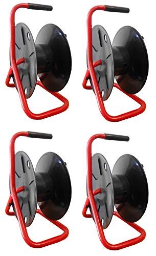 Audio2000'S ADC2716X4 4-Pack Portable Cable Reels/Cord Reels, Capacity of Each Reel: 330 feet of 6mm Cable/Cord