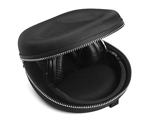 Headphone Case for Skullcandy Crusher ANC 2, Crusher Evo, Crusher, Hesh Evo, Hesh ANC, Hesh3/2/2 Wireless, Riff 2, Riff, Grind, Uproar; GO 810/600; Beats EP, Studio3, Raycon Everyday - color: Black with skull pattan zipper