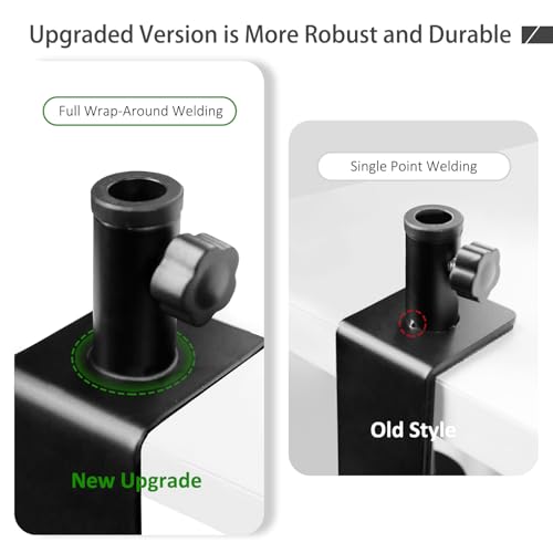Heavy Duty Metal Table Mount Clamp, Metal Desk Clamp for Mic Boom Arm Stand Adjustable Mic C Clamp Can be Mounted Against the Wall, Fits up to 2.24"/5.7cm Desktop Thickness