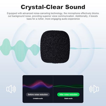 Toxaoii Replacement Microphone Compatible with JBL Quantum 100/350/100P/100X/360P Gaming Headset 2.5mm Detachable 100 Boom Microphone Piece Noise Cancelling with Foam for PC, Xbox One, PS4, PS5